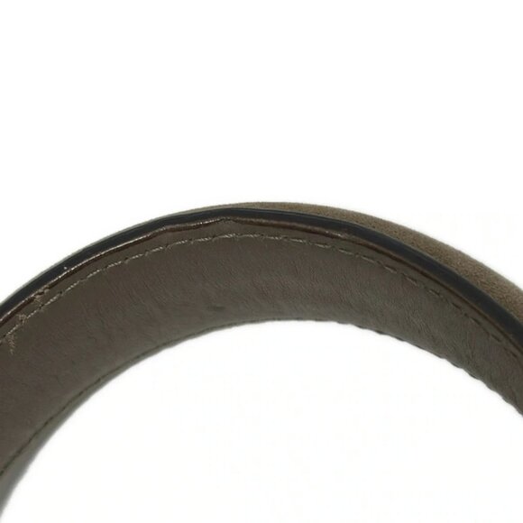 Auth Salvatore Ferragamo Gancini - Gray Beige Suede Handbag - Picture 6 of 9